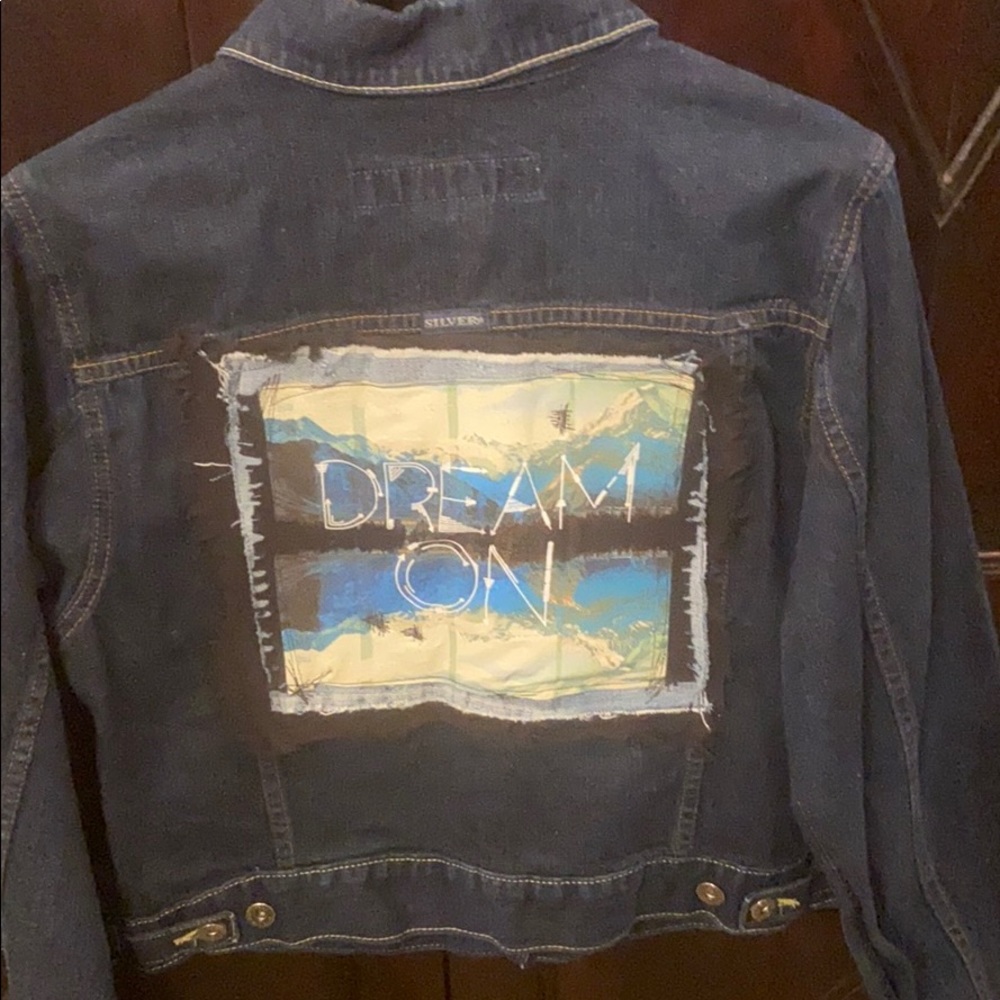Custom Silver Jean jacket